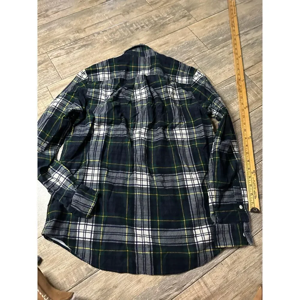 Ralph Lauren Boys Multicolor Cotton Corduroy Button Down Shirt Size XL 18/20